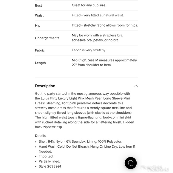 Lulus pink mini dress pearl studded square neck XS new with tag - Picture 5 of 12